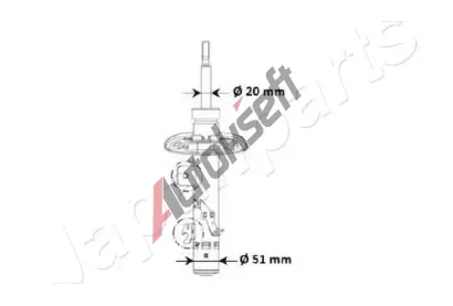 JAPANPARTS Tlumi provn JPP MM-00974, MM-00974