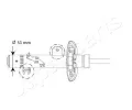 Tlumič pérování JAPANPARTS ‐ JPP MM-01131 Tlumič pérování JAPANPARTS ‐ JPP MM-01131