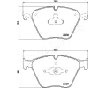 JAPANPARTS Sada brzdových destiček JPP PA-0129AF, PA-0129AF