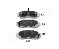 Sada brzdovch destiek JAPANPARTS ‐ JPP PA-411AF