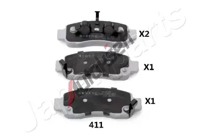 JAPANPARTS Sada brzdovch destiek JPP PA-411AF, PA-411AF
