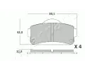 JAPANPARTS Sada brzdov�ch desti�ek JPP PA-MC03, PA-MC03