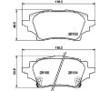 JAPANPARTS Sada brzdových destiček JPP PP-263AF, PP-263AF