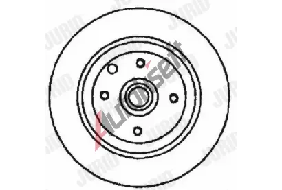 JURID Brzdový kotouč - 261 mm JRD 561530JC, 561530JC  JURID Brzdový kotouč - 261 mm JRD 561530JC, 561530JC