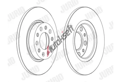 JURID Brzdový kotouč - 278 mm JRD 562301JC, 562301JC JURID Brzdový kotouč - 278 mm JRD 562301JC, 562301JC