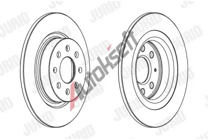 JURID Brzdov kotou - 264 mm JRD 562305JC, 562305JC