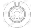 JURID Brzdový kotouč - 336 mm JRD 562334JC, 562334JC