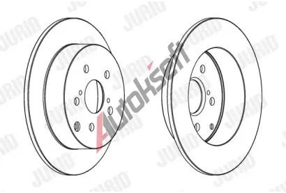 JURID Brzdov kotou - 258 mm JRD 562415JC, 562415JC
