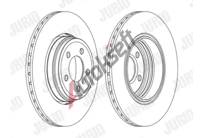 JURID Brzdov kotou - 345 mm JRD 562437JC-1, 562437JC-1