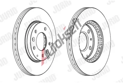 JURID Brzdov kotou - 274 mm JRD 562446JC, 562446JC