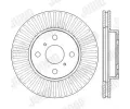 JURID Brzdov kotou - 255 mm JRD 562455JC, 562455JC