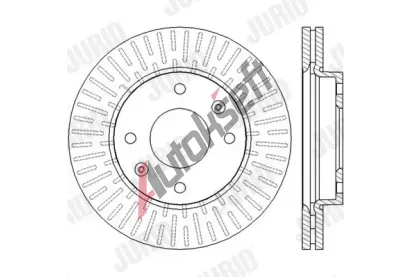 JURID Brzdov kotou - 257 mm JRD 562459JC, 562459JC
