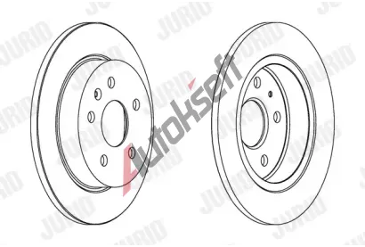 JURID Brzdov kotou - 292 mm JRD 562461JC, 562461JC