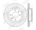JURID Brzdov� kotou� - 252 mm JRD 562555JC, 562555JC
