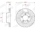JURID Brzdov kotou - 330 mm JRD 562587JC-1, 562587JC-1