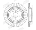JURID Brzdový kotouč - 302 mm JRD 562605JC, 562605JC
