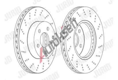 JURID Brzdov kotou - 295 mm JRD 562619JC-1, 562619JC-1