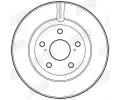 JURID Brzdov kotou - 296 mm JRD 562621JC, 562621JC
