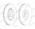 JURID Brzdov kotou - 304 mm JRD 562622JC-1, 562622JC-1
