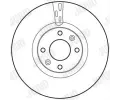 JURID Brzdov kotou - 302 mm JRD 562641JC, 562641JC