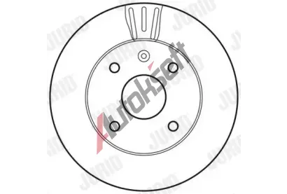 JURID Brzdov kotou - 256 mm JRD 562662JC, 562662JC