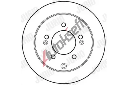 JURID Brzdov kotou - 262 mm JRD 562686JC, 562686JC