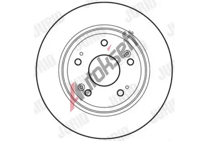 JURID Brzdov kotou - 282 mm JRD 562687JC, 562687JC