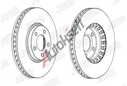 JURID Brzdov� kotou� - 340 mm JRD 562739JC-1, 562739JC-1