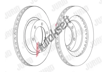 JURID Brzdov kotou - 338 mm JRD 562743JC, 562743JC