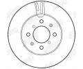 JURID Brzdov kotou - 258 mm JRD 562754JC, 562754JC
