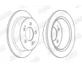 JURID Brzdov kotou - 299 mm JRD 562775JC, 562775JC