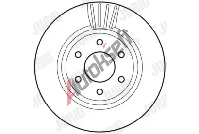 JURID Brzdov kotou - 296 mm JRD 562813JC, 562813JC