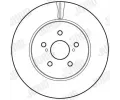 JURID Brzdov kotou - 319 mm JRD 562824JC, 562824JC