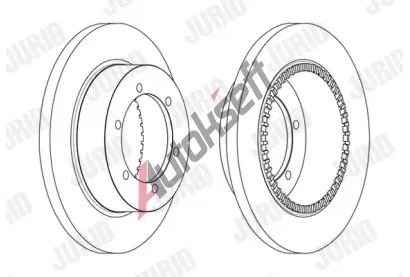 JURID Brzdov kotou - 280 mm JRD 562840JC, 562840JC