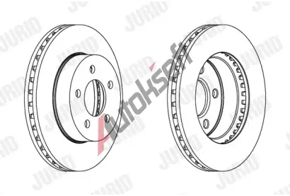 JURID Brzdov kotou - 288 mm JRD 562856JC, 562856JC