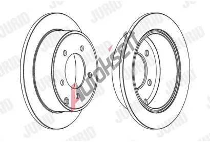 JURID Brzdov kotou - 262 mm JRD 562857JC, 562857JC
