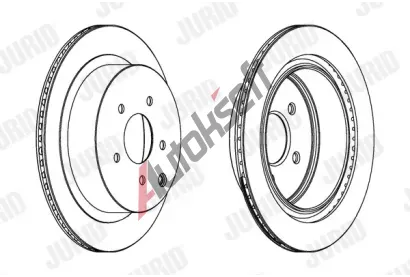 JURID Brzdov kotou - 308 mm JRD 562871JC, 562871JC