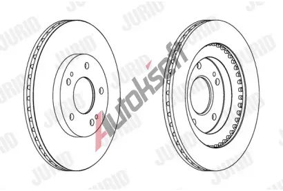 JURID Brzdov kotou - 285 mm JRD 562875JC, 562875JC