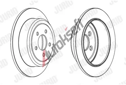 JURID Brzdov kotou - 316 mm JRD 562917JC, 562917JC