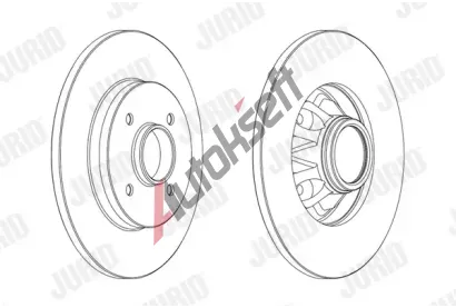 JURID Brzdov kotou - 268 mm JRD 562937JC-1, 562937JC-1