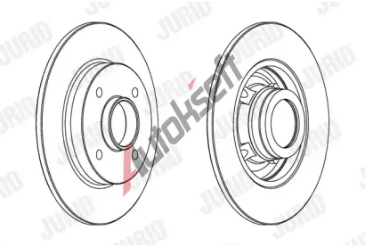JURID Brzdov kotou - 249 mm JRD 562938JC-1, 562938JC-1