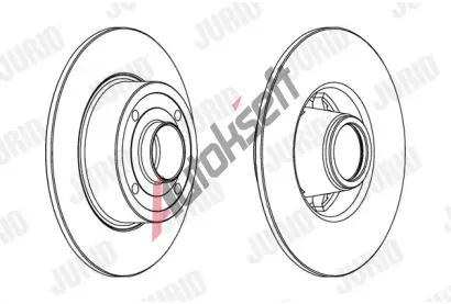 JURID Brzdov kotou - 240 mm JRD 562939JC-1, 562939JC-1