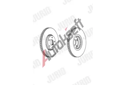 JURID Brzdov kotou - 334 mm JRD 562950JC-1, 562950JC-1