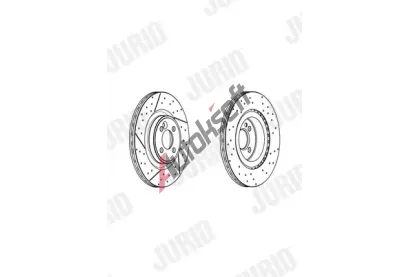 JURID Brzdový kotouč - 316 mm JRD 562973JC, 562973JC JURID Brzdový kotouč - 316 mm JRD 562973JC, 562973JC