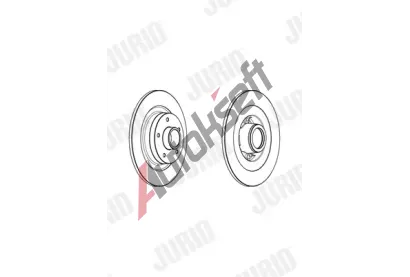JURID Brzdov kotou s loiskem - 290 mm JRD 562974J-1, 562974J-1