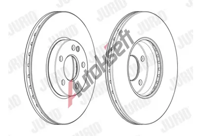 JURID Brzdov kotou - 280 mm JRD 562989JC-1, 562989JC-1