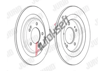 JURID Brzdov kotou - 284 mm JRD 563000JC, 563000JC