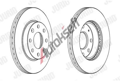 JURID Brzdov kotou - 236 mm JRD 563019JC, 563019JC