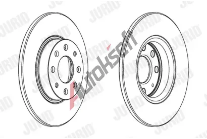 JURID Brzdov kotou - 257 mm JRD 563020JC, 563020JC