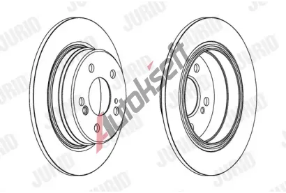 JURID Brzdov kotou - 278 mm JRD 563040JC, 563040JC